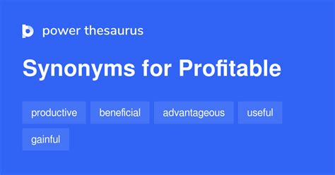 profitable thesaurus